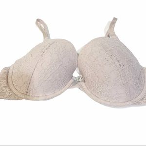 Victorias Secret Pink‎ Size 36C Lace Lined Perfect Coverage Bra